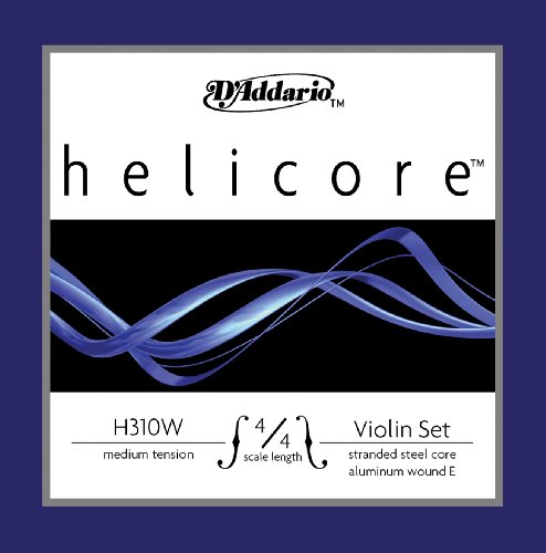 D'Addario H310W 4/4M Helicore Silk & Steel violin Strings, Medium